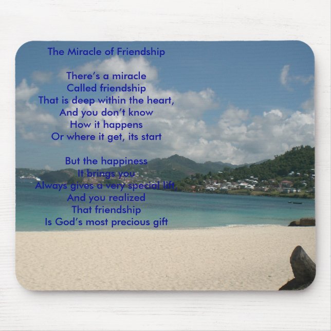 The Miracle of Friendship Mouse Pad (Front)