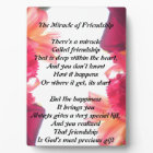 The Miracle of Friendship plaque