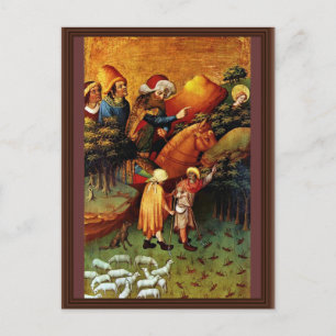 The Miracle Of Locusts By Meister Francke (Best Qu Postcard