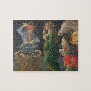 The Miracle of St. Eligius, predella panel from th Jigsaw Puzzle
