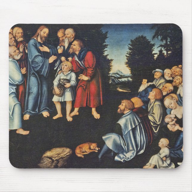 The Miracle of the Five Loaves &Two Fish Mouse Pad (Front)