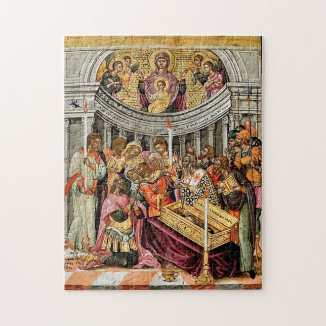 The Miracle of the Holy Belt by Emmanuel Tzanes Jigsaw Puzzle (Vertical)
