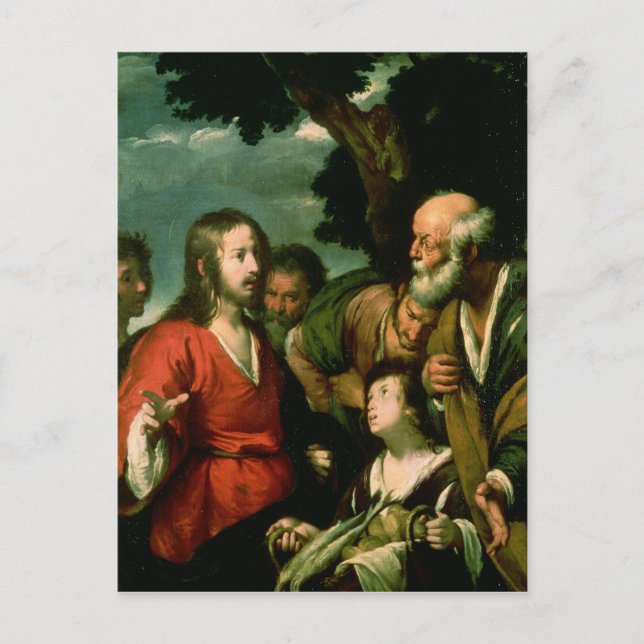 The Miracle of the Loaves and Fishes, c.1630 Postcard (Front)