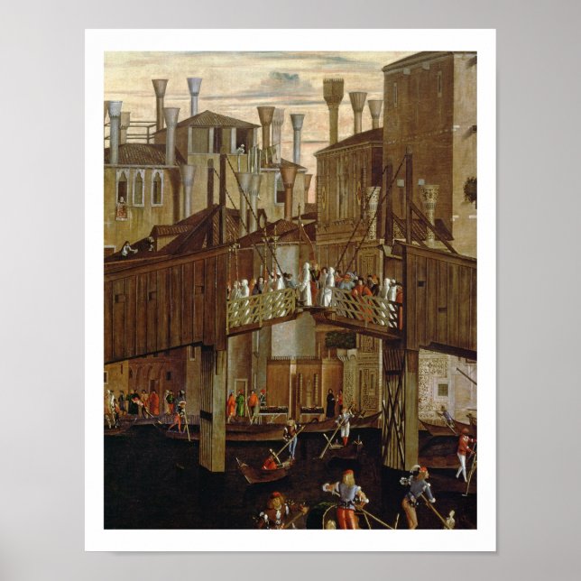 The Miracle of the Relic of the Holy Cross, detail Poster (Front)