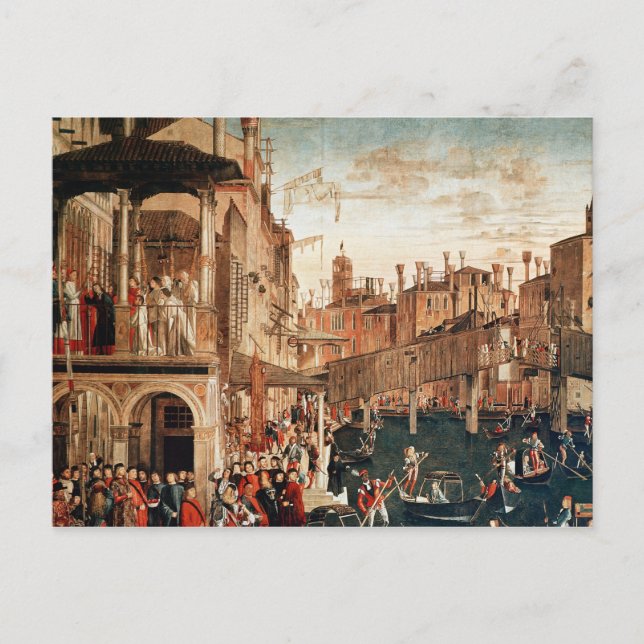 The Miracle of the Relic of the True Cross Postcard (Front)