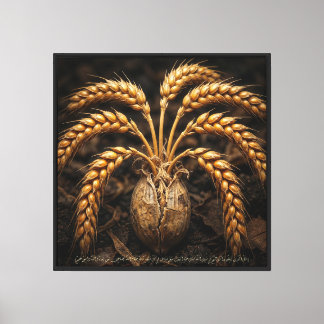 The Miracle of the Single Grain – Islamic Luxury  Canvas Print
