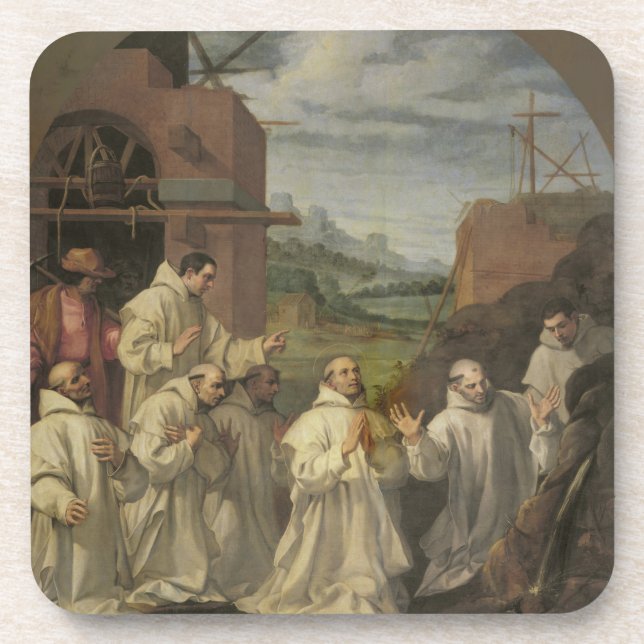 The Miracle of Water Springing from a Stone Coaster (Front)