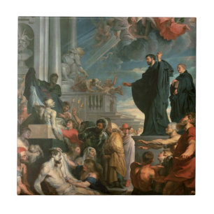 The Miracles Of Saint Francis Xavier Ceramic Tile