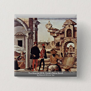 The Miracles Of St. Vincent Ferrer Detail 15 Cm Square Badge