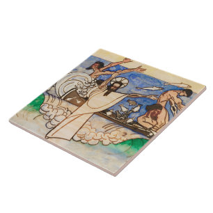 The Miraculous Catch of Fish Jan Toorop Ceramic Ti Tile