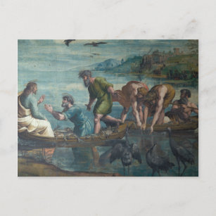 The Miraculous Catch of Fish Postcard