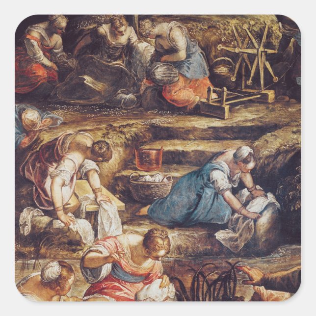 The Miraculous Fall of Manna Square Sticker (Front)