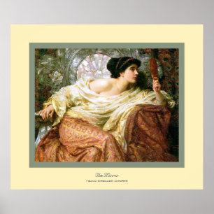 The Mirror~ Frank Bernard Dicksee Poster
