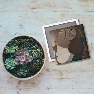 The Mirror III - A Girl Half Hidden Magnet