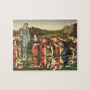 The Mirror of Venus, 1870-76 (oil on canvas) Jigsaw Puzzle
