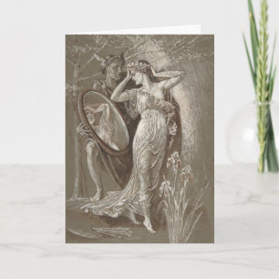 The Mirror of Venus   Walter Crane Card