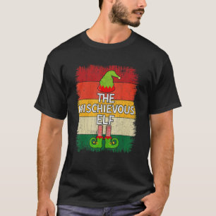The Mischievous Elf Matching Group Christmas Party T-Shirt