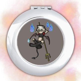 The Mischievous Inferno: Imp of the Underworld Compact Mirror