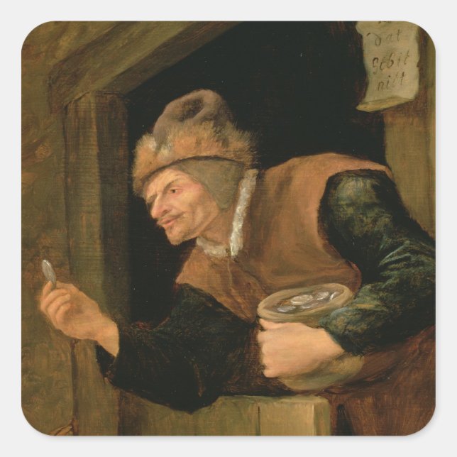 The Miser Square Sticker (Front)