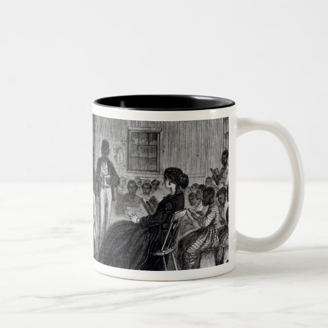 The Misses Cooke's schoolroom Two-Tone Coffee Mug (Right)