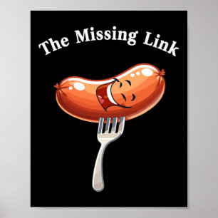 The Missing Link Sausage Smile Bbq Party Fun  Poster