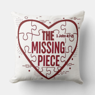 The Missing Piece – Faith Heart Design Cushion