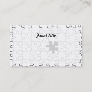 The Missing Puzzle Piece Pattern Business Card