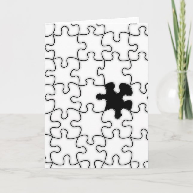 The Missing Puzzle Piece Pattern Card (Front)