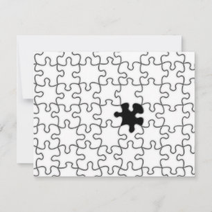 The Missing Puzzle Piece Pattern Invitation