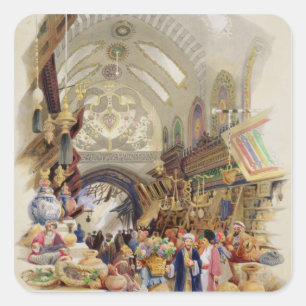 The Missr Tcharsky, or Egyptian Market, in Constan Square Sticker