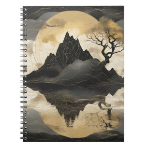The Misty Mountain Black & Gold Notebook