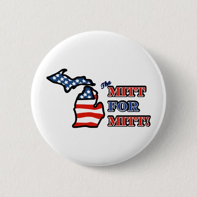 The Mitt for Mitt! 6 Cm Round Badge (Front)