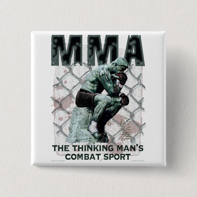 The MMA Thinker 15 Cm Square Badge (Front)