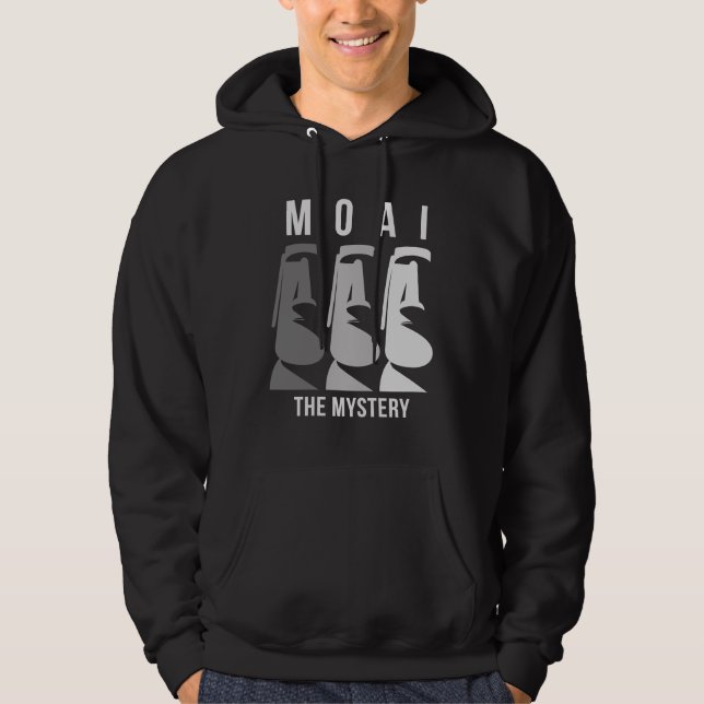 The Moai Mystery Rapa Nui Easter Island Statues Hoodie (Front)