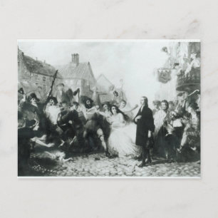 The Mobbing of John Wesley at Wednesbury Postcard