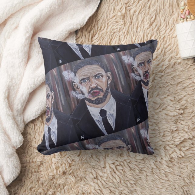 The Mobster Painting by Alfred Fox Cushion (Blanket)