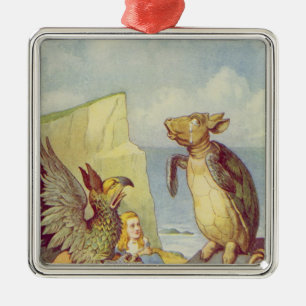 The Mock Turtle and the Gryphon Metal Tree Decoration