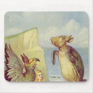 The Mock Turtle and the Gryphon Mouse Pad