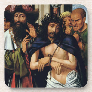 The Mocking of Christ (oil on panel) (see 165461 f Coaster