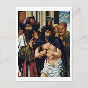 The Mocking of Christ (oil on panel) (see 165461 f Postcard