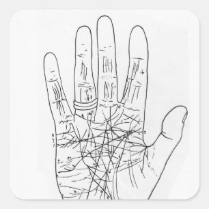 The Model Hand Square Sticker