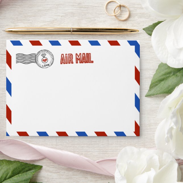 The Modern Airmail Wedding Collection Envelopes (Wedding)