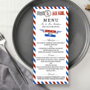 The Modern Airmail Wedding Collection Menu