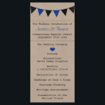 The Modern Blue Bunting Wedding Collection Program<br><div class="desc">The Modern Blue Bunting Wedding Collection - Programs 
 
  VIEW MATCHING ITEMS FOR THIS COLLECTION</div>