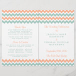 The Modern Chevron Wedding Collection Peach & Mint<br><div class="desc">Simple yet elegant, the modern chevron wedding collection is a stunning design featuring a lovely zig-zag print in a peach, mint and white colour, which is perfect for any modern wedding celebration. These programs can be personalised for your special occasion and would make the perfect order of service for your...</div>