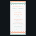 The Modern Chevron Wedding Collection Peach & Mint Program<br><div class="desc">Simple yet elegant, the modern chevron wedding collection is a stunning design featuring a lovely zig-zag print in a peach, mint and white colour, which is perfect for any modern wedding celebration. These programs can be personalised for your special occasion and would make the perfect order of service for your...</div>