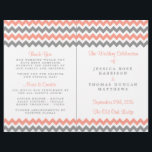 The Modern Chevron Wedding Collection- Pink & Grey<br><div class="desc">Simple yet elegant, the modern chevron wedding collection is a stunning design featuring a lovely zig-zag print in a pink, grey and white colour, which is perfect for any modern wedding celebration. These programs can be personalised for your special occasion and would make the perfect order of service for your...</div>
