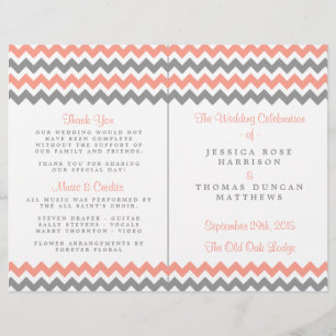 The Modern Chevron Wedding Collection- Pink & Grey