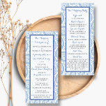 The Modern Paisley Wedding Collection - Blue Program<br><div class="desc">Simple yet elegant, the modern paisley wedding collection is a stunning design featuring a lovely paisley print in a soft blue and white colour, which is perfect for any modern wedding celebration. These programs can be personalised for your special occasion and would make the perfect order of service for your...</div>