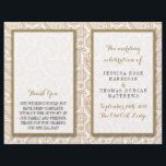 The Modern Paisley Wedding Collection - Brown<br><div class="desc">Simple yet elegant, the modern paisley wedding collection is a stunning design featuring a lovely paisley print in a soft brown and white colour, which is perfect for any modern wedding celebration. These programs can be personalised for your special occasion and would make the perfect order of service for your...</div>